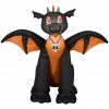 Gemmy Airblown Inflatable Winged Black and Orange Dragon, Self-Inflates, G-221975 -Gemmy Online Store 1445672