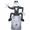 Gemmy Airblown Inflatable Jack Skellington on Tombstone, Self-Inflates, G-74039