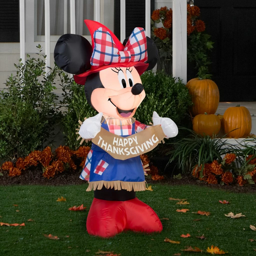 Gemmy Airblown Inflatable Minnie as Scarecrow, Self-Inflates, G-70444 4 Gemmy Airblown Inflatable Minnie as Scarecrow, Self-Inflates, G-70444 - Image 2