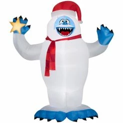 Gemmy Airblown-Bumble with Santa Hat Inflatable Decor, G-14545