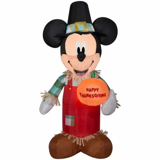 Gemmy 3.5 ft. Airblown Inflatable Mickey Holding Pumpkin, G-226227 -Gemmy Online Store 1539070