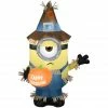 Gemmy 3 ft. Airblown Inflatable Stuart with Thanksgiving Banner and Pumpkin, G-226228 -Gemmy Online Store 1539071