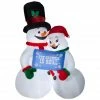 Gemmy Mixed Media Inflatable Snow Couple -Gemmy Online Store 1572761