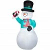 Gemmy Airblown Inflatable Snowman with Candy Cane 2 Gemmy Airblown Inflatable Snowman with Candy Cane -Gemmy Online Store 1572768