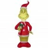 Gemmy Airblown Grinch with Red and White Candy Cane Decor, G-114904 -Gemmy Online Store 1624142