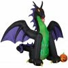 Gemmy Animated Projection Airblown Fire & Ice Dragon Inflatable Decoration, G-220279