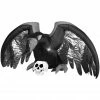 Gemmy Airblown Mixed Media Crow with Skull Inflatable Decoration, G-224694