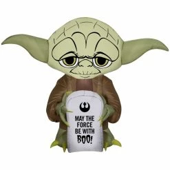 Gemmy Airblown-Stylized Yoda with Tombstone-SM-Star Wars