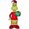 Gemmy Airblown Inflatable Grinch with Ornament, Giant Size, Dr. Seuss -Gemmy Online Store 1736974