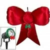 Gemmy Airblown Mixed Media Hanging Velvet Bow, Red/Gold with External Spotlight 2 Gemmy Airblown Mixed Media Hanging Velvet Bow, Red/Gold with External Spotlight -Gemmy Online Store 1736981