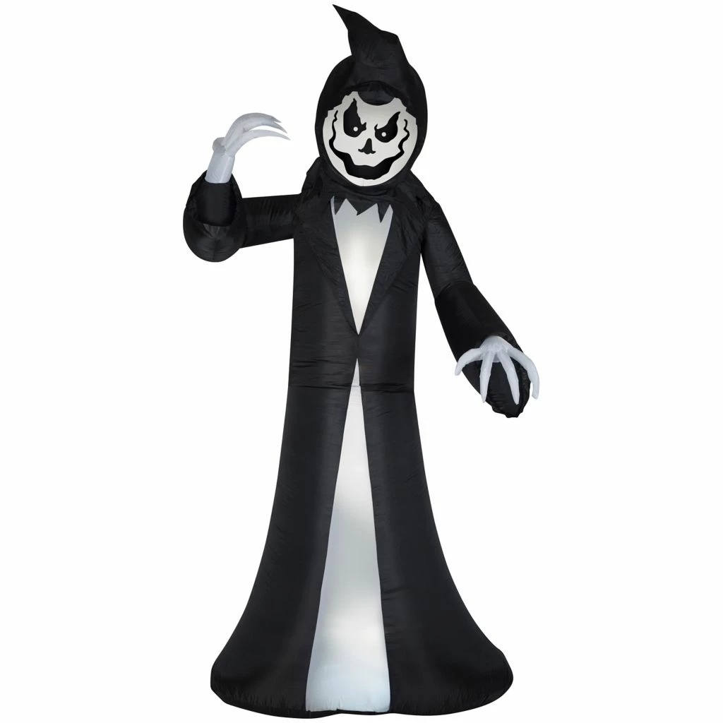 Gemmy Animated Airblown Inflatable Head-Turning Reaper 3 Gemmy Animated Airblown Inflatable Head-Turning Reaper