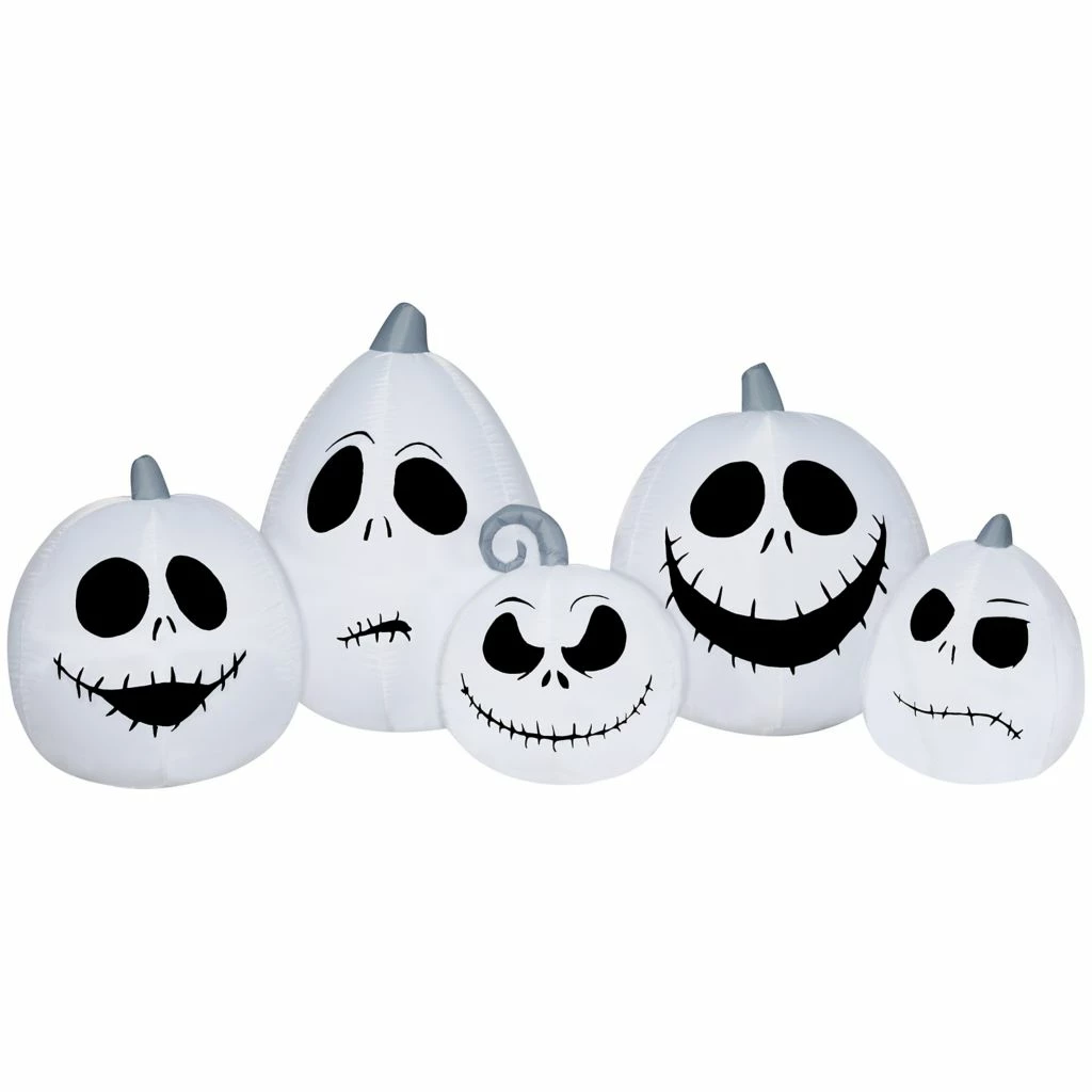 New! Gemmy Airblown Inflatable Jack Skellington White Pumpkin Faces Collection Scene 3 New! Gemmy Airblown Inflatable Jack Skellington White Pumpkin Faces Collection Scene