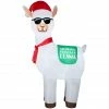New! Gemmy Airblown Inflatable No Drama Fa-La-La-La Christmas Llama, G-117301