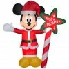 New! Gemmy Airblown Inflatable Mickey Mouse with "Happy Holidays" Sign, G-119348 -Gemmy Online Store 1935160
