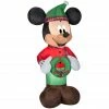 New! Gemmy Airblown Inflatable Mickey Mouse with Plaid Accents, G-119374