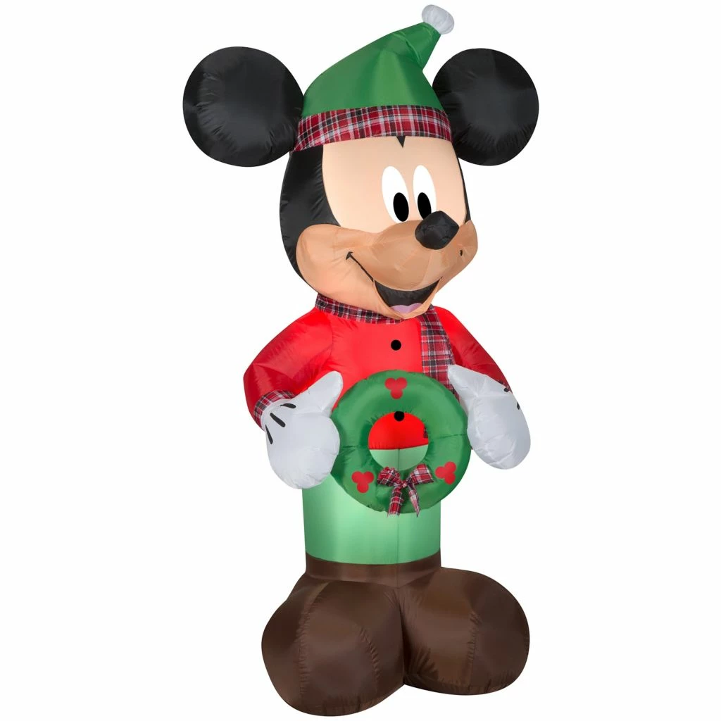 New! Gemmy Airblown Inflatable Mickey Mouse with Plaid Accents, G-119374 3 New! Gemmy Airblown Inflatable Mickey Mouse with Plaid Accents, G-119374